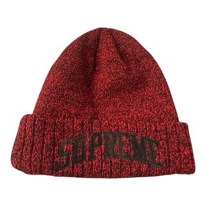 Supreme New Era Arc Logo Beanie Red